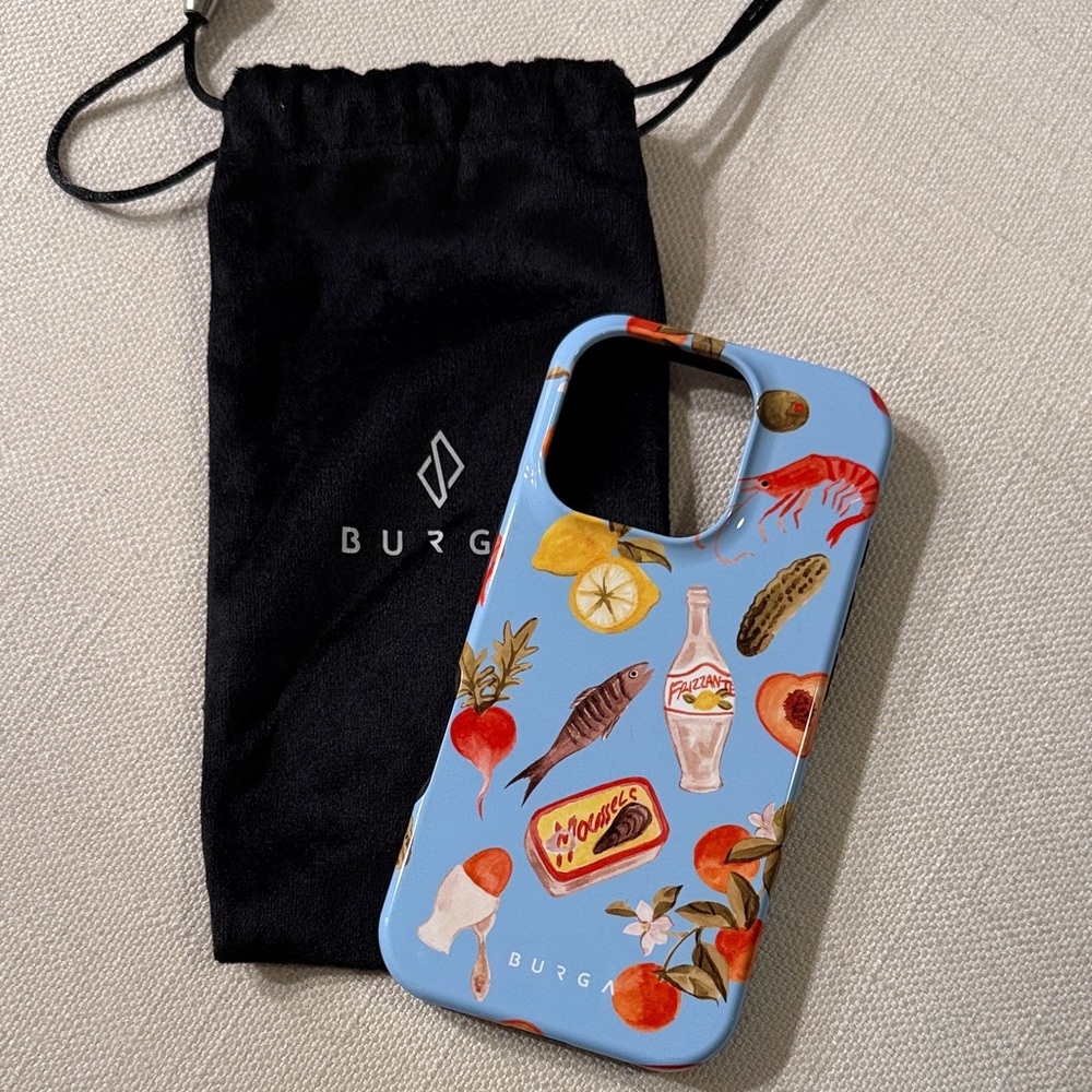 iPhone 16 Pro Burga Blue Al Fresco Phone Case